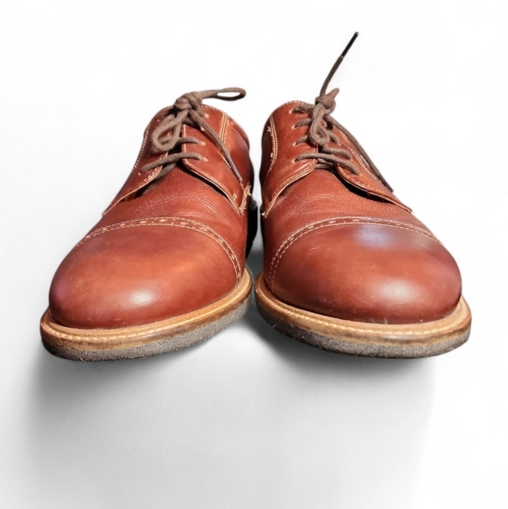 Johnston & Murphy Men's BARLOW CAP TOE Brown Leather Shoes Size 10.5 M Oxford - Picture 4 of 8